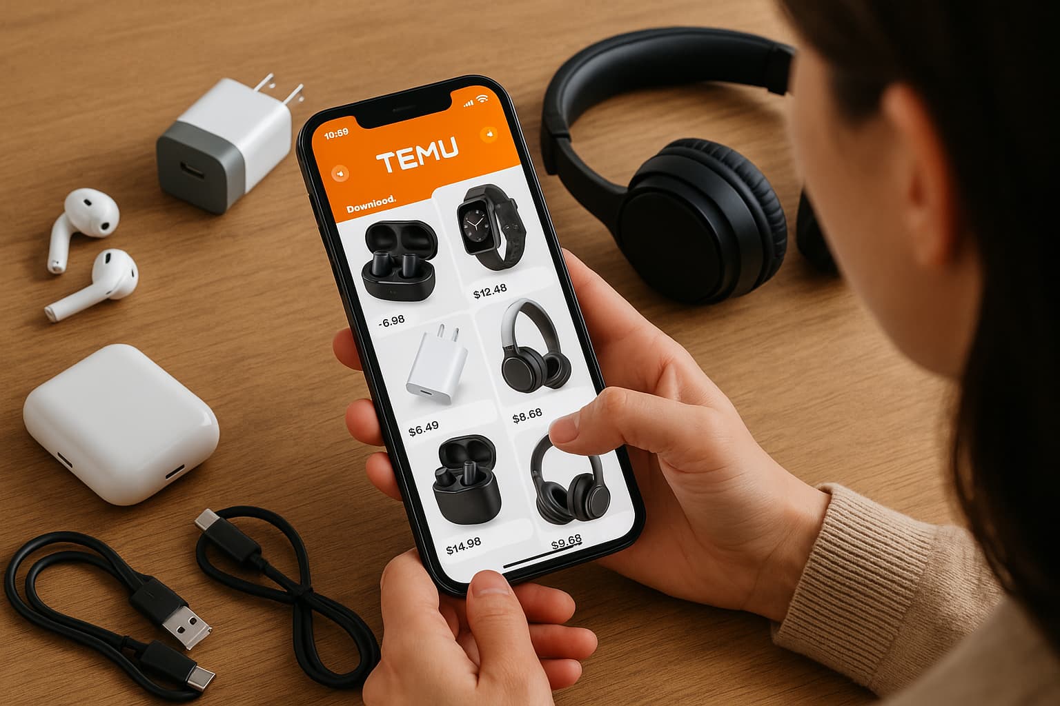 Temu elektroniske tilbehør til moderne forbrugere