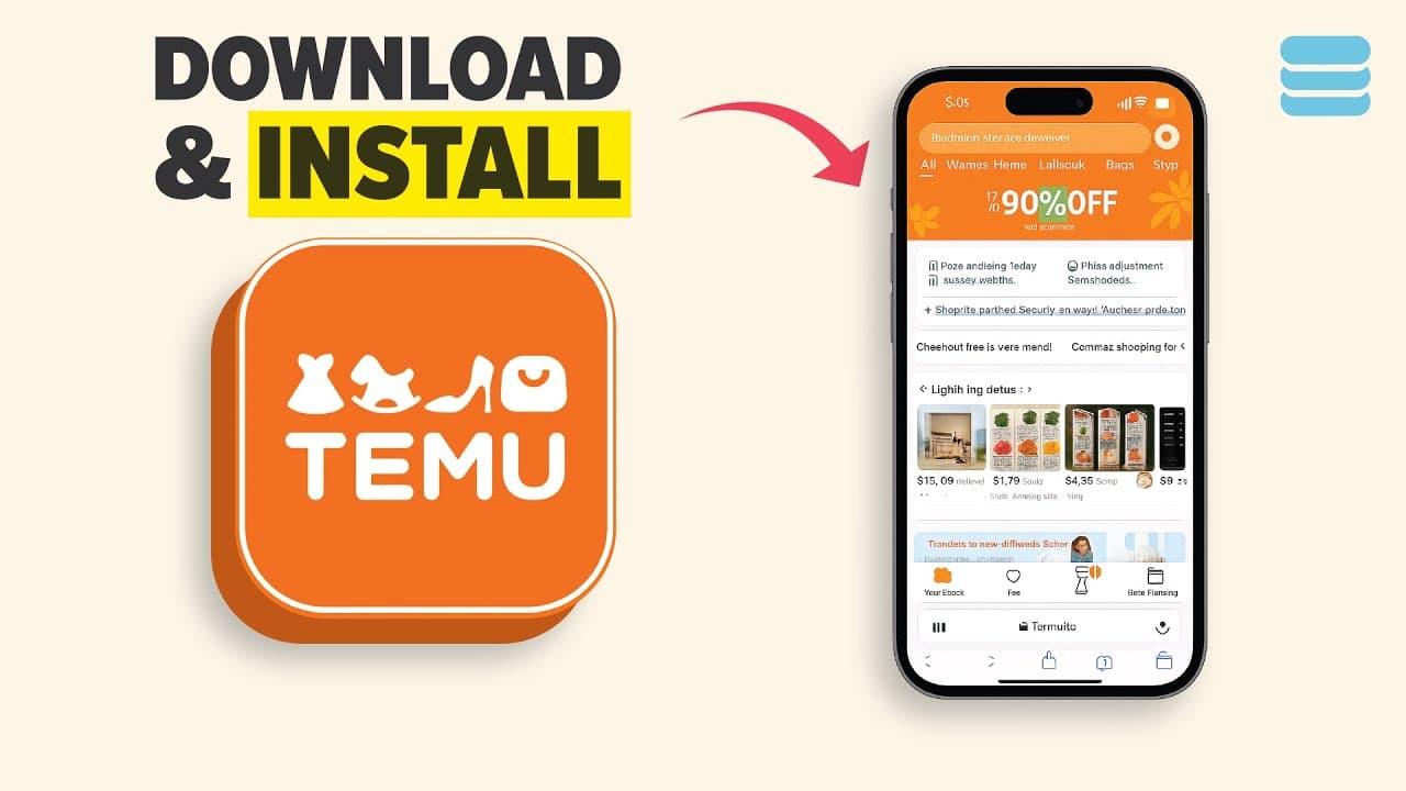 Sådan fungerer processen, når du vælger at download Temu-appen