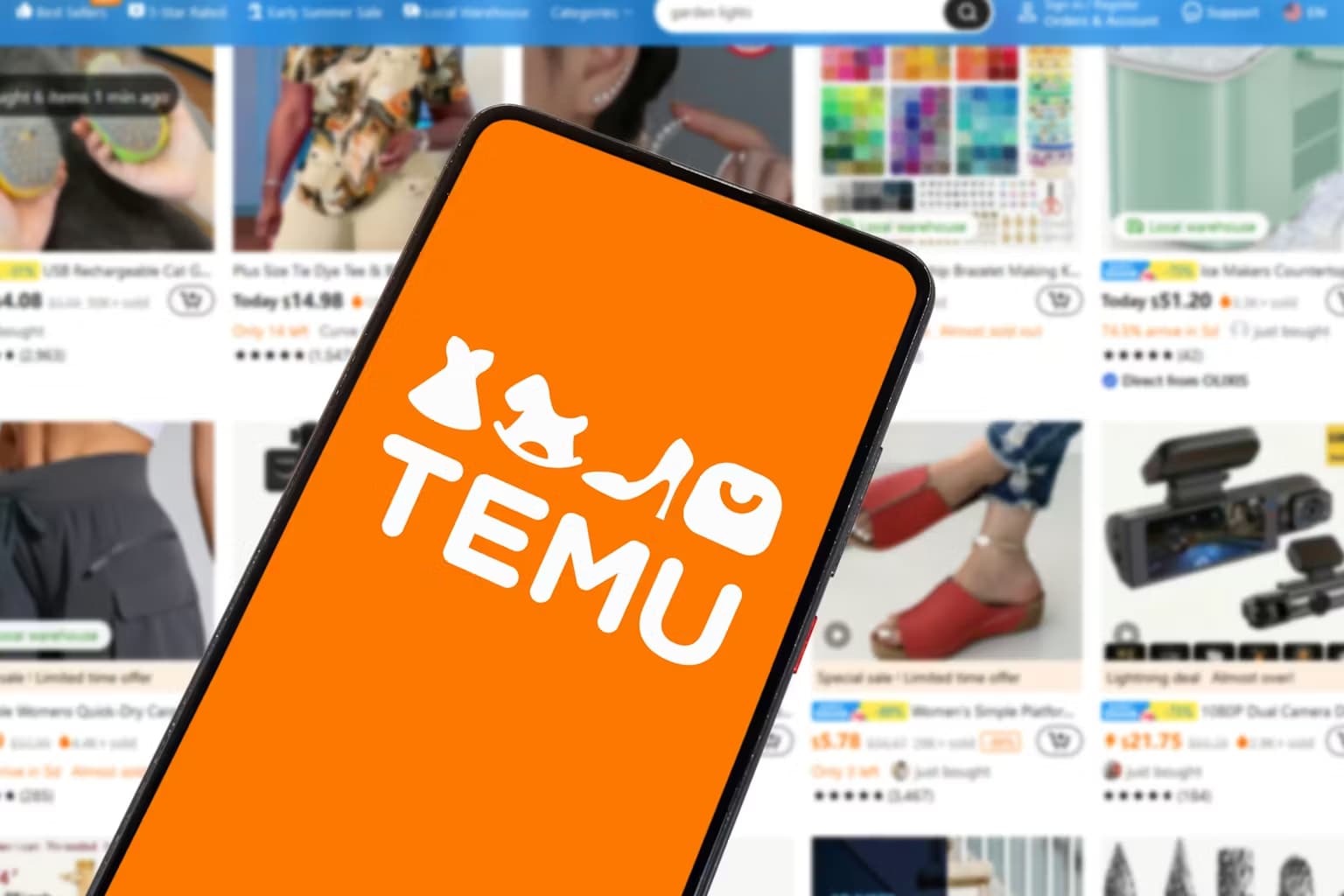 Sådan finder du dagens tilbud på Temu i appen