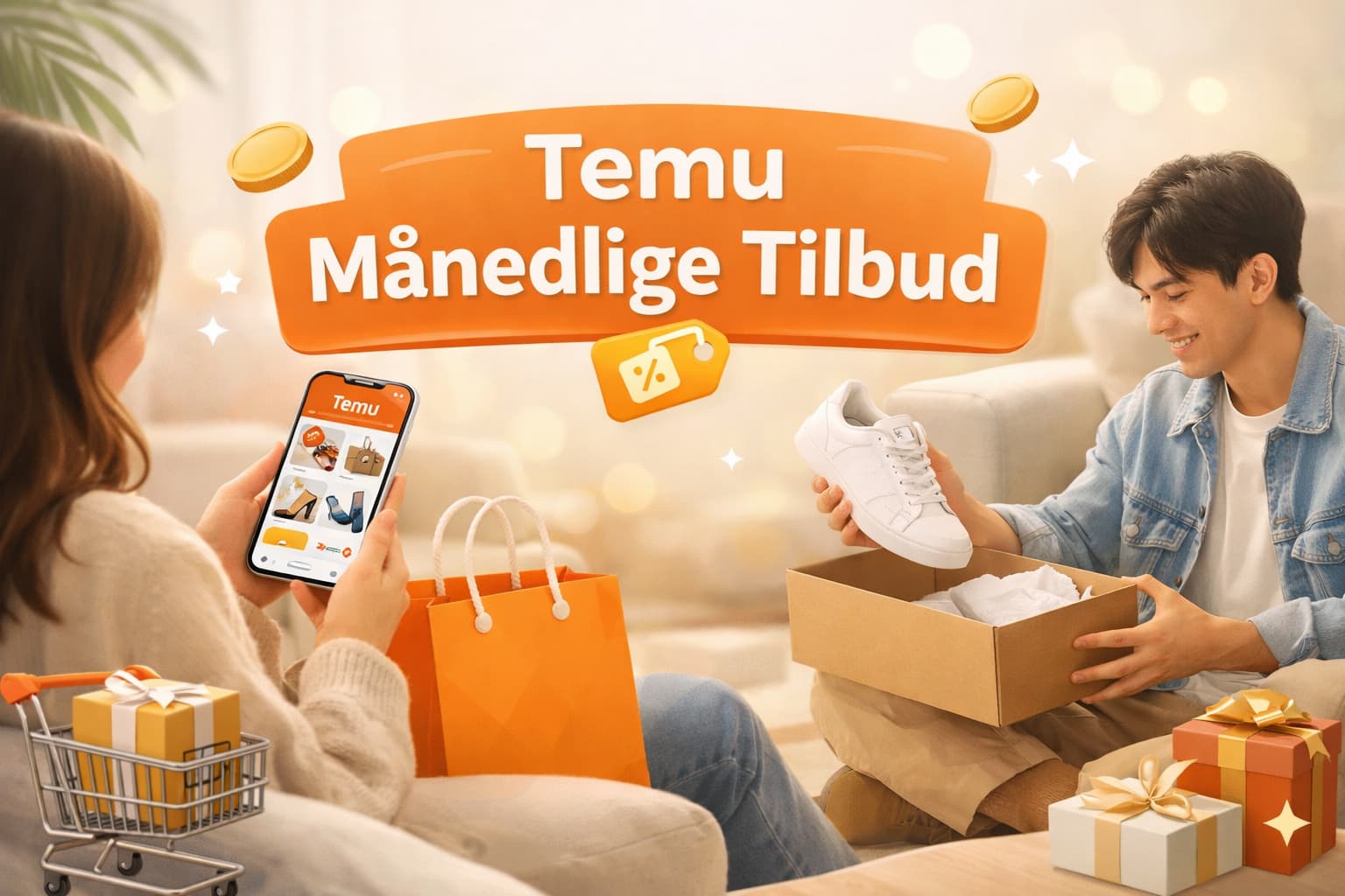 Temu månedlige tilbud: Spar penge hver måned